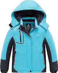 Manteau de Ski Wantdo Anorak avec Capuche Imperméable