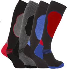 Chaussettes de ski multicolores Bonjour - Confort et style