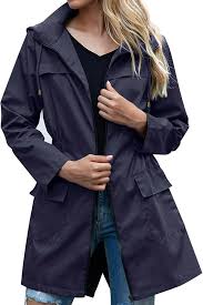 Coupe Vent Long Imperméable pour Femme - Idéal pour la Demi Saison