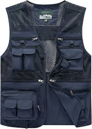 Veste Multi Poches MeiLayM pour Photographie et Chasse