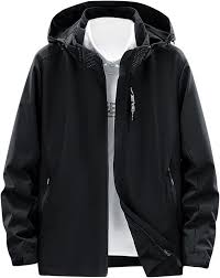 Veste Pluie Pour Homme Imperméable - Coupe Vent Noir