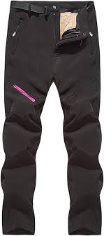 Pantalon Softshell Randonnée Thermique Imperméable pour Femme