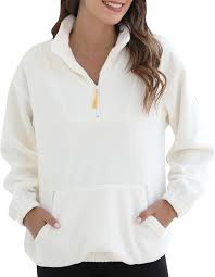 Veste Polaire Blanche Femme Doudoune - Élégance et Confort