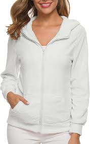 Veste Polaire Blanche pour Femme - Confort et Élégance