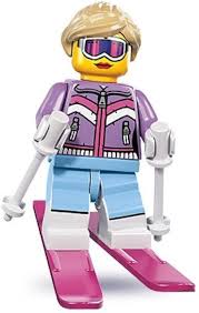 LEGO Minifigures 8 Downhill Skier - Le skieur de descente en LEGO