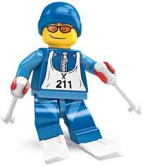 Minifigurine Lego Collectable: Ski à l'Adrenaline