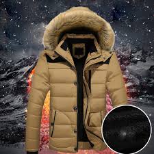 Doudoune Militaire Capuche Impermeable TOFOTL - Veste Homme Chaude Hiver