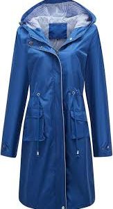 YUNCLOS Manteau Imperméable Élégant Coupe Vent