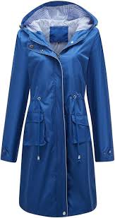 YUNCLOS Manteau Imperméable Élégant Coupe Vent