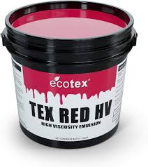 Ecotex TEX RED HV Sérigraphie Viscosité - Un choix durable et créatif