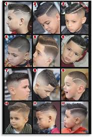 Affiche Coiffure Peinture pour Barbershop : Coupe Enfant