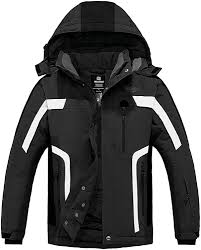 Veste de ski noir Wantdo Imperméable Amovible pour l'Aventure