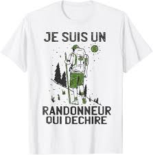 T-shirt Randonneur Déchiré Humoristique pour Hommes