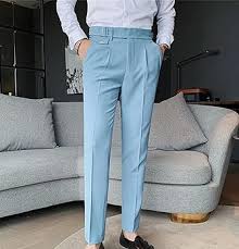 Pantalon Costume Travail Décontracté Ceinture - Élégance et Confort