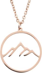 Pendentif Montagne en Inoxydable - Élégance Naturelle