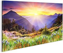 Décoration Montagne Arc En Ciel - Élégance Naturelle