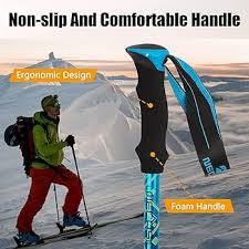 Bâtons de Trekking Télescopiques Nordiques Réglables et Pliables