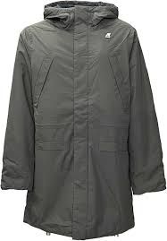 Parka K Way Ripstop Marmotte Green Blackish - Élégance et Protection