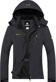 Veste de Ski Noire Femme GEMYSE - Imperméable et Coupe-Vent