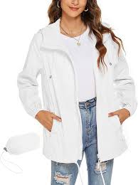 Rapbin Veste Pluie Légère Imperméable pour Femme