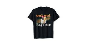 T-Shirt Oui Baguette Français Mème: Un Incontournable