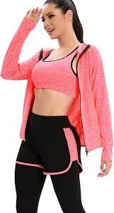 ZETIY Survêtement Costumes Sportswear Athletisme - Tenue Femme Course à Pied