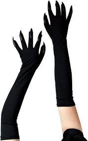 Déguisement Halloween Black Sugar avec Gants Longs Noirs