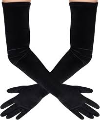 Gants Velours Longueur Mariage Moderne - Élégance et Style