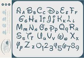 Pochoir Alphabet 21 15 Chiffres - Outil Idéal pour une Écriture Stylée