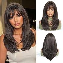 Perruque Synthétique Longue pour Femme - Élégance Quotidienne