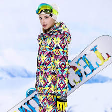 Manteau Imperméable Snowboard Multicolore pour Femmes