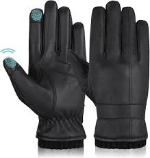 Gants d'hiver pour hommes Hand Fellow avec doublure polaire