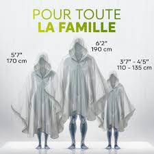 Poncho Pluie Imperméable Jetable pour Femme - Protection Pratique et Élégante