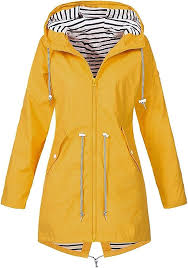 Uxxnjfg Manteau Impermeable avec Capuche pour Femmes