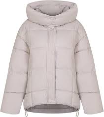 Doudoune Manteau Matelassé avec Capuche pour Femmes