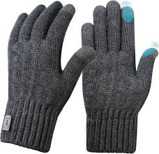 Votoko Chauds Tricotés Tactiles Thermique - Gants d'Hiver Idéaux